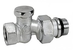 Прямой отсечной клапан, хромированный (отвод с герметичной прокладкой) GIACOMINI (R17X033) 1/2" R17X033 фото
