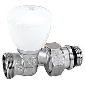 Клапан прямий 1/2"x18 R27TG ручний , хромований (зовнішня різьба) (R27X034) R27X034 фото