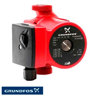 Циркуляционный насос Grundfos UPS 25-60 130 мм 1x220 V (99150120) 99150120 фото