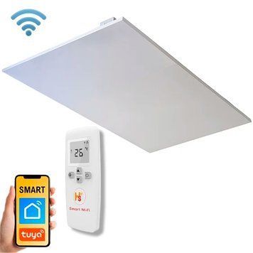 Інфрачервоний обігрівач HSteel ISHC 6010 W Wi-Fi 600 Вт, 600х1000х14, white, стельовий (ISHС6010WWIFI) ISHС6010WWIFI фото