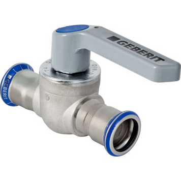 Кран шаровой d=35, нержавеющая сталь Geberit Mapress (94956) 94956 фото