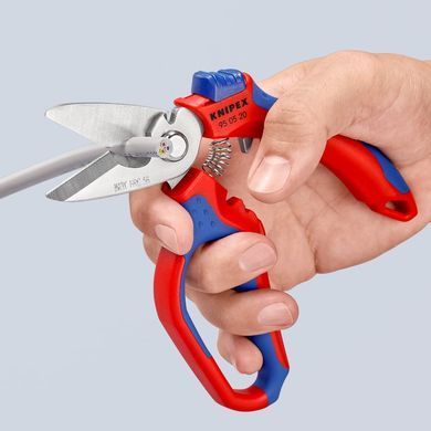 Ножиці 180 мм, для електрики KNIPEX (95 05 20 SB) 95 05 20 SB фото