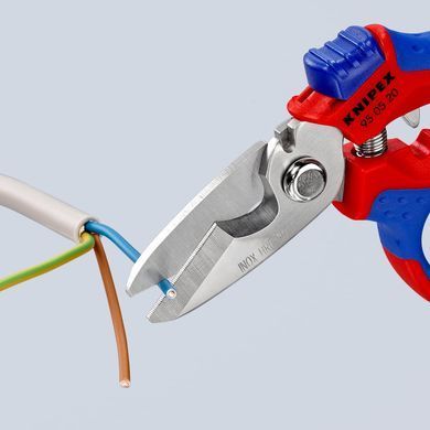 Ножиці 180 мм, для електрики KNIPEX (95 05 20 SB) 95 05 20 SB фото