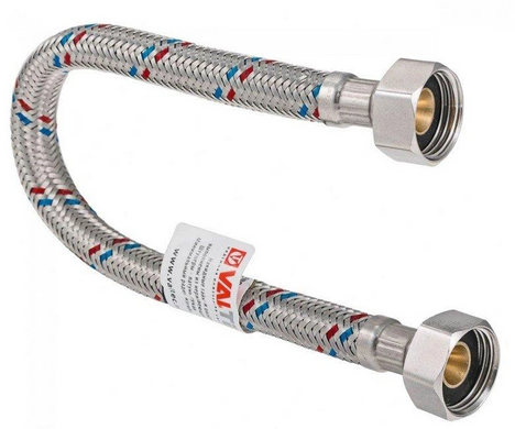 Шланг для підведення води Fil - nox 1/2"x 1/2" 60 см ВВ, нержавійка (001060005/UKR) 001060005/UKR фото