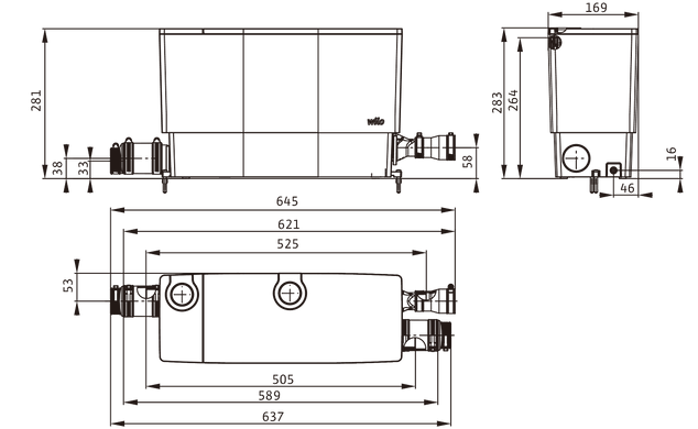 Каналізаційна станція Wilo DrainLift MINI5-XS/C (6095129) 6095129 фото