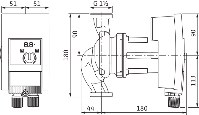 Циркуляційний насос Wilo Yonos MAXO 25/0,5-7 PN 10 (2120639) 2120639 фото