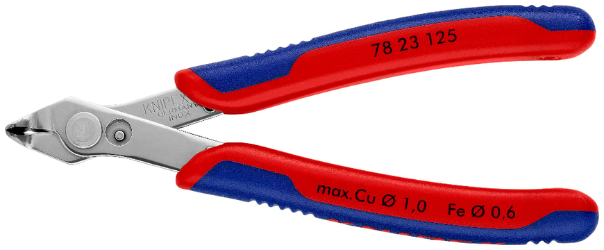 Кусачки 125 мм, &Oslash; 0.6 мм, KNIPEX Electronic Super Knips (78 23 125) 78 23 125 фото