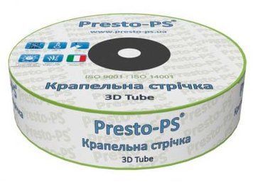 Емітерна крапельна стрічка 0,18мм (2,7л/г)(20см) 1000м "3D Tube" Presto-PS (3D-20-500) 3D-20-500 фото
