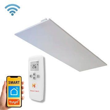 Інфрачервоний обігрівач HSteel ISHC 4012 W Wi-Fi 500 Вт, 400х1200х14, white, стельовий (ISHС4012WWIFI) ISHС4012WWIFI фото