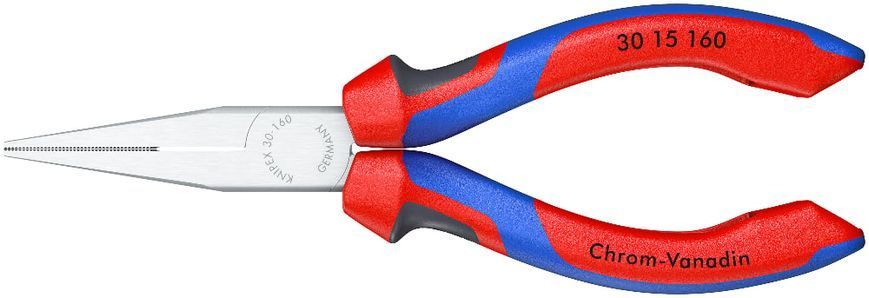 Плоскогубці 160 мм, для захвату в важкодоступних місцях KNIPEX (30 15 160) 30 15 160 фото