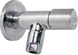 Кран кутовий 1/2&Prime; &times; 3/8&Prime; SOLOMON 9082, кульовий, з цангою, напівоборотний, приладовий (0031801) 4137 фото 1