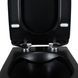 Подвесной унитаз Qtap Scorpio без ободка с сиденьем Soft-close Черный (QT1433053ERMB) QT1433053ERMB фото 5