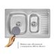 Кухонная мойка IMPERIAL 7850 Micro Decor двойная 0,8 мм (IMP7850DECD) IMP7850DECD фото 3
