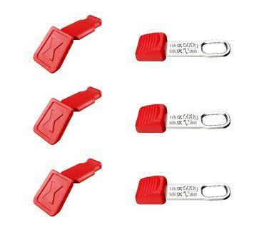 Кліпси для стропи безпеки та ручок, KNIPEX TCR Tethered Tool, MIX 3+3шт (00 63 06 TCR) 00 63 06 TCR фото
