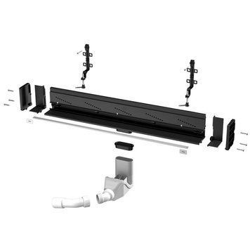 Корпус душевого лотка Viega Advantix Vario DN 50, L=1200 мм, настенный, решетка щелевая Серый (736552+736569) 736552+736569 фото