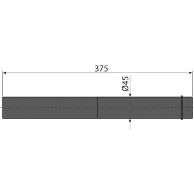 Подовжувальна частина ALCAPLAST для підведення води до унітазу M147 M147 фото