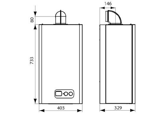 Газовый котёл 18 кВт OPTIMUS Hi-Therm, 2-контурный, настенный (OPTIMUS18) OPTIMUS18 фото