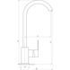 Смеситель для мойки Globus Lux Milano, Черный (GLM-203SQ-BB) GLM-203SQ-BB фото 6