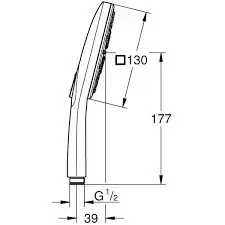 ЧертежGrohe Euphoria Cube (27702000)