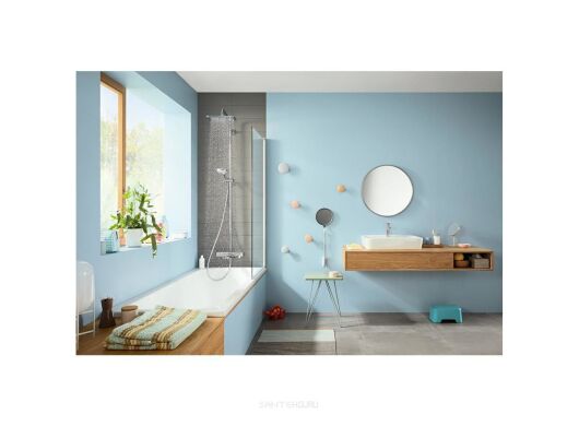 Душевая система для ванны с термостатом Hansgrohe Croma E Showerpipe 280 1jet (27687000)