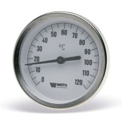 Термометр биметаллический аксиальный с погружной гильзой (1/2" НР) WATTS F+R801OR
